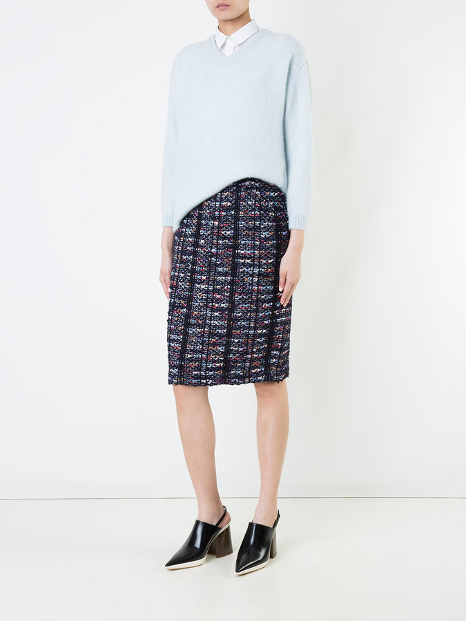 Coohem Tweed Pencil Skirt, $345 | farfetch.com | Lookastic