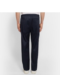 TOMORROWLAND Cotton And Linen Blend Twill Trousers
