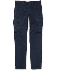 Incotex Slim Fit Cotton Twill Cargo Trousers