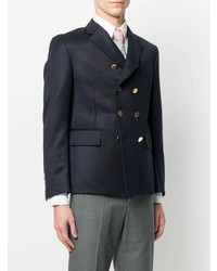 Thom Browne Cavalry Twill Double Breasted Pintuck Sport Coat