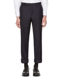 Thom Browne Navy Classic Unconstructed Backstrap Trousers