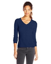 Sofie 100% Cashmere Long Sleeve V Neck Pullover Sweater