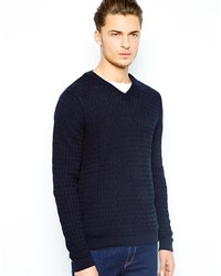 Asos Cable V Neck Sweater