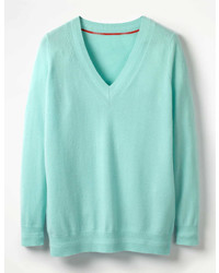 Boden Cashmere Relaxed Vneck Sweater