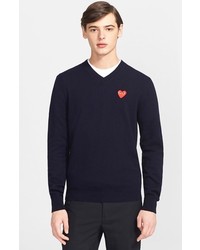 comme des garcons v neck sweater