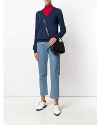 Sonia Rykiel Elbow Patch Embroidered Cutout Detailed Sweater