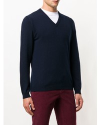 Roberto Collina Fine Knit V Neck Sweater