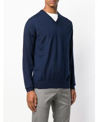 Hackett Fine Knit V Neck Sweater