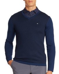 J. Lindeberg Golf Louis V Neck Pullover Sweater