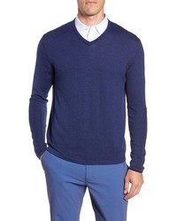 GREYSON Guide Merino Wool Blend V Neck Sweater
