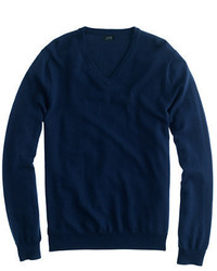 Men's Navy V-neck Sweater, Grey Chinos, Black Low Top Sneakers | Men's ...