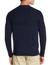 Merino Wool Blend V Neck Sweater