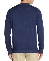 Sand Merino Wool V Neck Sweater