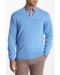 Peter Millar Merino Wool V Neck Sweater
