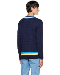 Lacoste Navy Classic Sweater