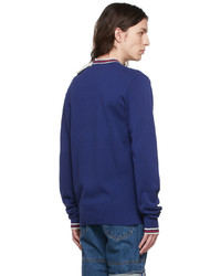 Y/Project Navy Fila Edition Double Collar Sweater