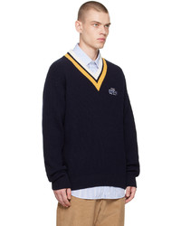 Manors Golf Navy The Open Sweater