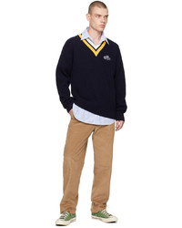 Manors Golf Navy The Open Sweater