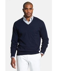 Peter Millar Cotton Cashmere V Neck Sweater