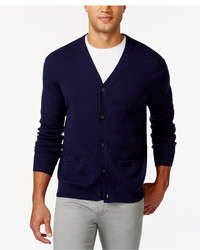 Club Room Ribbed V Neck Cardigan Only At Macys