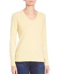 Saks Fifth Avenue Collection Cashmere V Neck Sweater