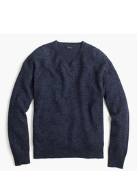 J.Crew Tall Marled Lambswool V Neck Sweater
