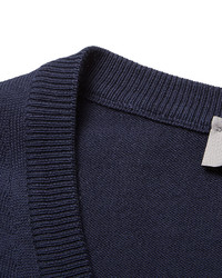 Canali V Neck Cotton Sweater