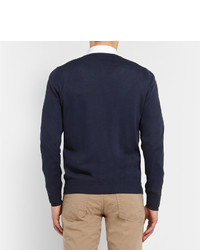 Canali V Neck Cotton Sweater