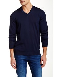 Hugo Boss Veeh V Neck Wool Blend Sweater