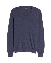 Polo Ralph Lauren Washable Merino Wool V Neck Sweater
