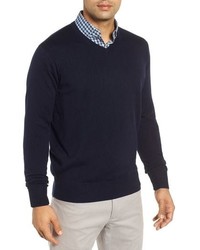 Peter Millar Wool Silk V Neck Sweater