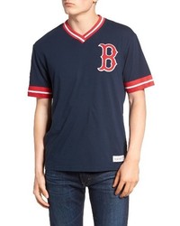 Mitchell & Ness Boston Red Sox Vintage V Neck T Shirt