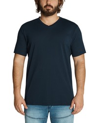 Johnny Bigg Essential V Neck Cotton T Shirt In Navy At Nordstrom