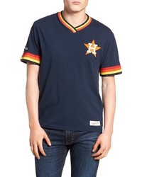 Mitchell & Ness Houston Astros Vintage V Neck T Shirt
