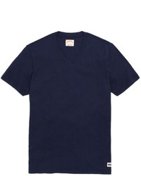 Brooks Brothers Linen And Cotton V Neck Tee Shirt