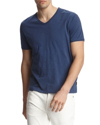 John Varvatos Star USA Miles Slub Knit V Neck T Shirt