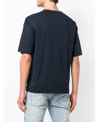 MACKINTOSH Navy Cotton V Neck T Shirt Gcs 026