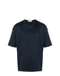 MACKINTOSH Navy Cotton V Neck T Shirt Gcs 026