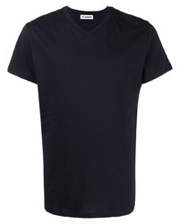Jil Sander V Neck Cotton T Shirt