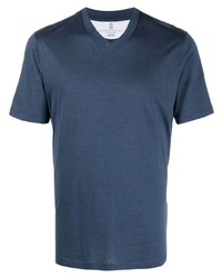 Brunello Cucinelli V Neck Short Sleeve T Shirt
