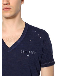 DSQUARED2 Vintage Cotton Blend Jersey T Shirt