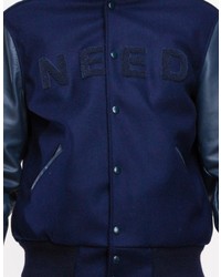 Navynavy Need Varsity Jacket
