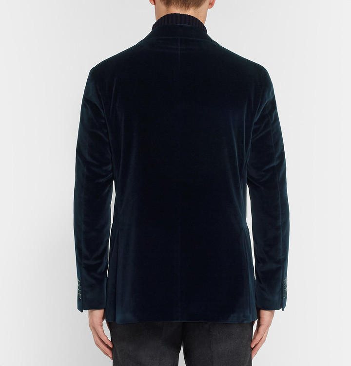 Canali Blue Kai Slim Fit Unstructured Cotton Velvet Blazer, $1,380 | MR ...