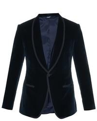 Dolce & Gabbana Shawl Collar Velvet Blazer