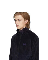 Needles Purple Velour Uneven Dye Track Jacket