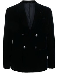 Giorgio Armani Double Breasted Velvet Blazer