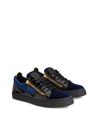 Giuseppe Zanotti Frankie Velvet Panel Sneakers