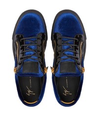 Giuseppe Zanotti Frankie Velvet Panel Sneakers