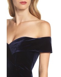 Bardot Bella Velvet Off The Shoulder Dress