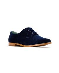 Blue Bird Shoes Velvet Oxford Shoes